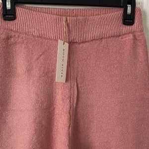 Moon River Blush Knit Trousers